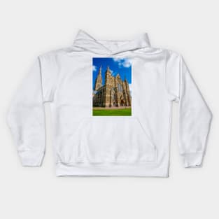 West Facade, Salisbury Cathedral Kids Hoodie